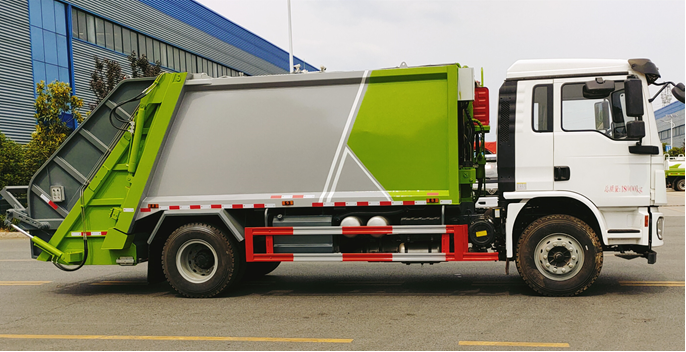 陜汽德龍14方壓縮垃圾車(chē)